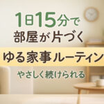 1日15分で部屋が片づく私の“ゆる家事ルーティン”